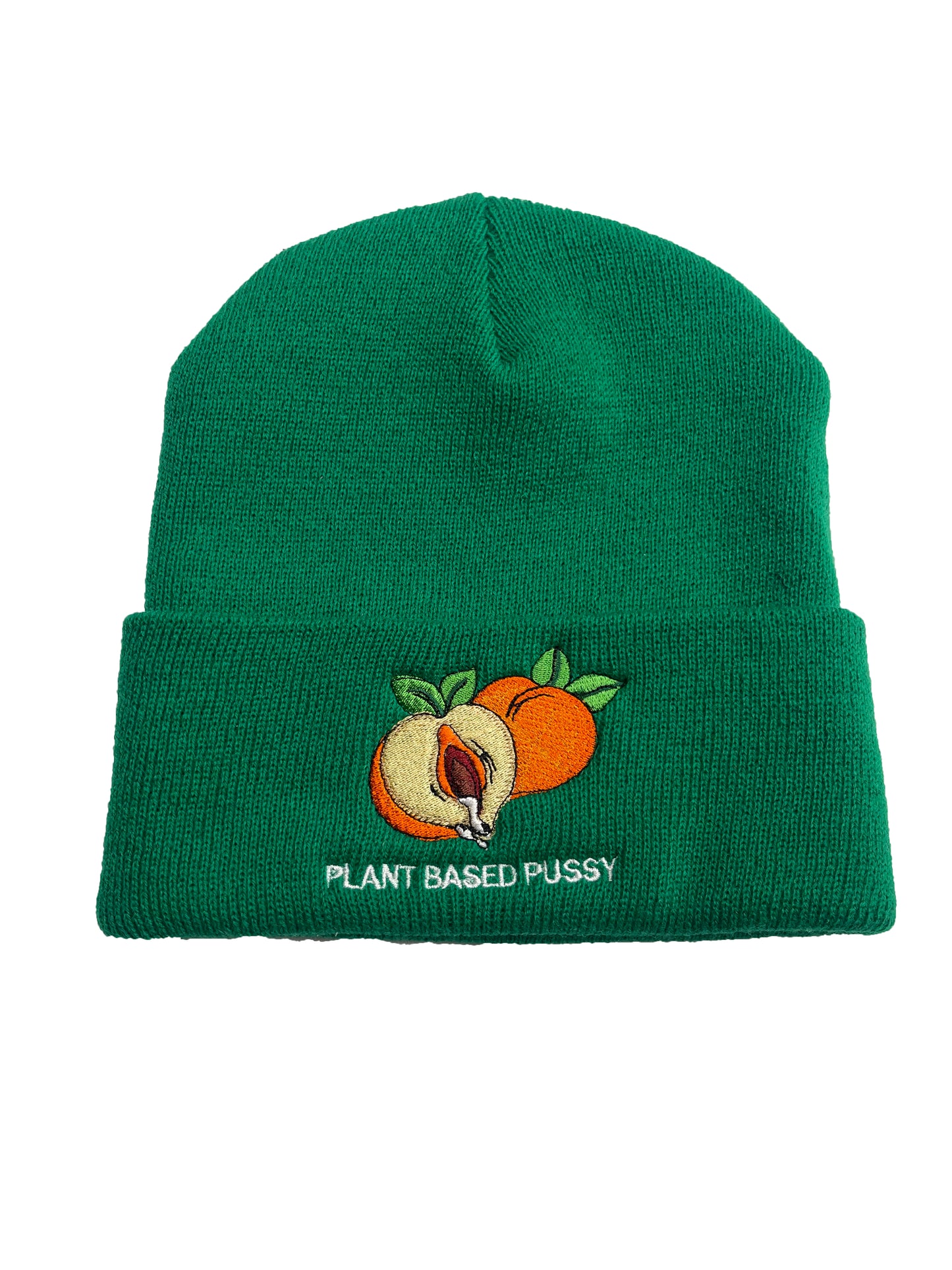 PLANT BASE PUSSY WINTER SKULLY HAT FORREST GREEN