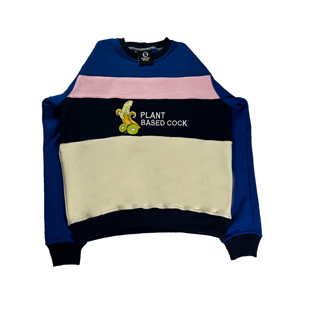 PLANT BASE COCK MULTI CREW NECK EMBROIDERY