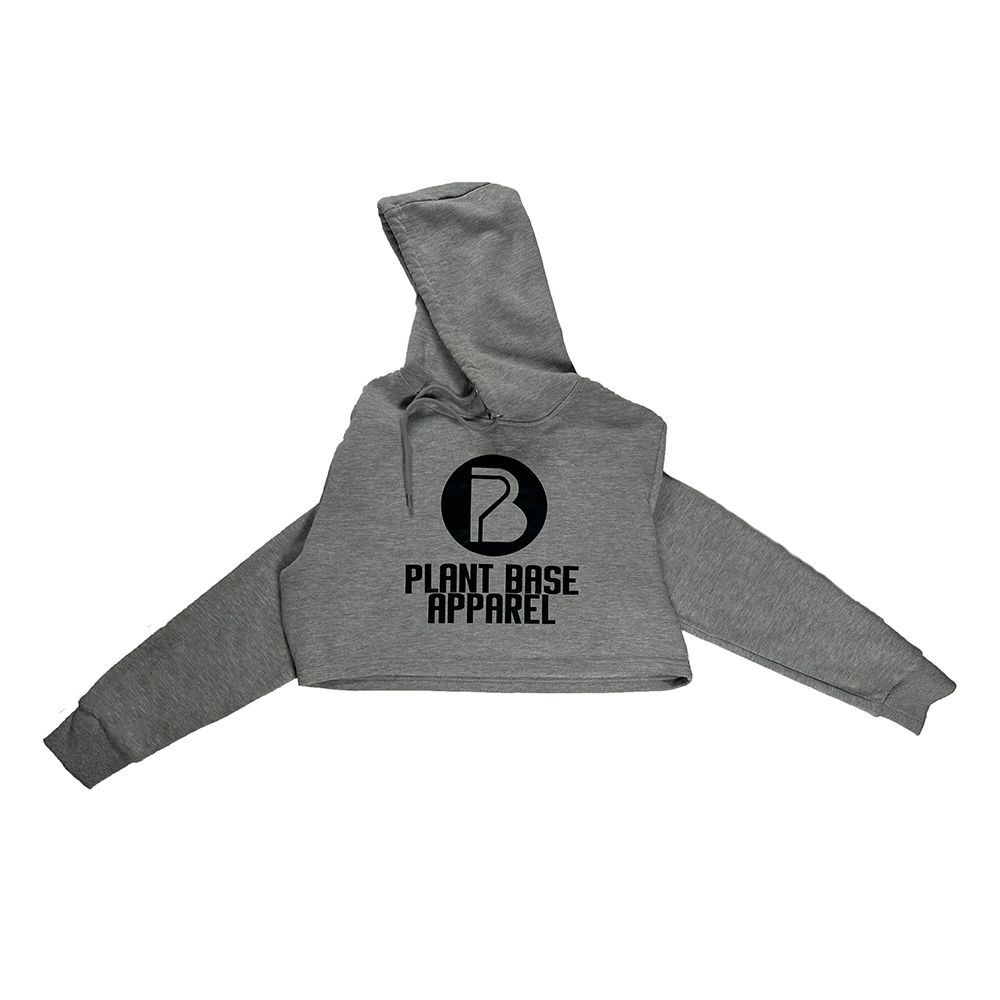 PLANT BASE APPAREL EATING PLANTS WOMEN'S CROP HOODIE