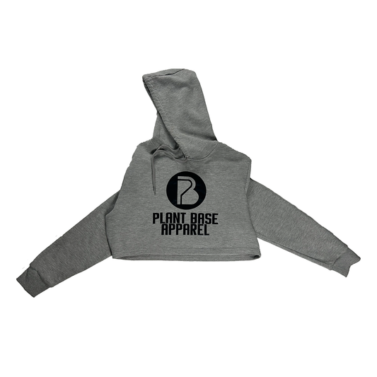 PLANT BASE APPAREL EATING PLANTS WOMEN'S CROP HOODIE